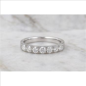 No Reserve 925 Sterling Silver 1.55 Ct Cubic Zirconia Ring 6 US Ring Size