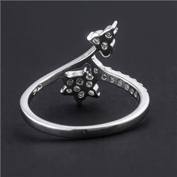 No Reserve 925 Sterling Silver 1.78 Ct Cubic Zirconia Ring 6 US Ring Size