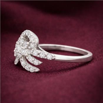No Reserve 925 Sterling Silver 1.89 Ct Cubic Zirconia Ring 6.5 US Ring Size