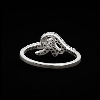 No Reserve 925 Sterling Silver 1.89 Ct Cubic Zirconia Ring 6.5 US Ring Size