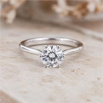 No Reserve 925 Sterling Silver 2.09 Ct Cubic Zirconia Ring 7 US Ring Size