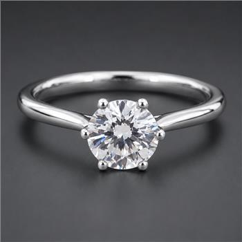 No Reserve 925 Sterling Silver 2.09 Ct Cubic Zirconia Ring 7 US Ring Size