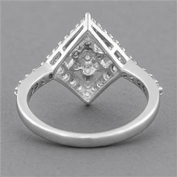 No Reserve 925 Sterling Silver 2.41 Ct Cubic Zirconia Ring 6 US Ring Size