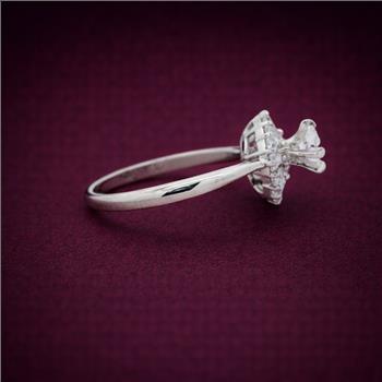 No Reserve 925 Sterling Silver 3.50 Ct Cubic Zirconia Ring 8  US Ring Size