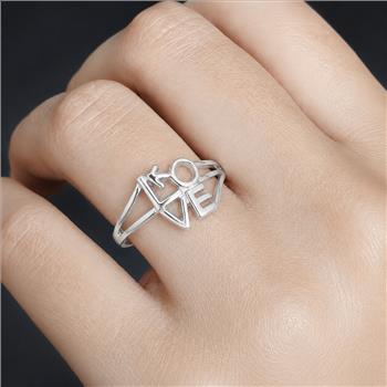 No Reserve 925 Sterling Silver Solid Ring 11 US Ring Size