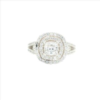 NO RESERVE 9.44 Ct Cubic Zirconia 925 Sterling Silver Ring