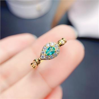 NO RESERVE Blue Topaz 925 Sterling Silver Ring