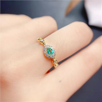 NO RESERVE Blue Topaz 925 Sterling Silver Ring