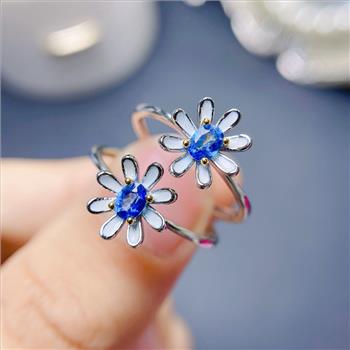 NO RESERVE Blue Topaz 925 Sterling Silver Ring