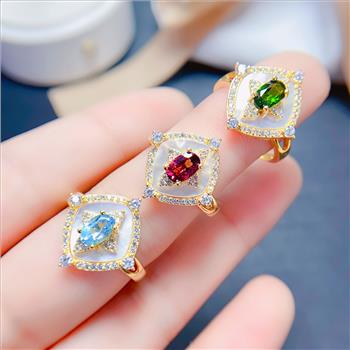 NO RESERVE Blue Topaz 925 Sterling Silver Ring