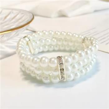 NO RESERVE Imitation Pearl Gold Plated Brass Necklace