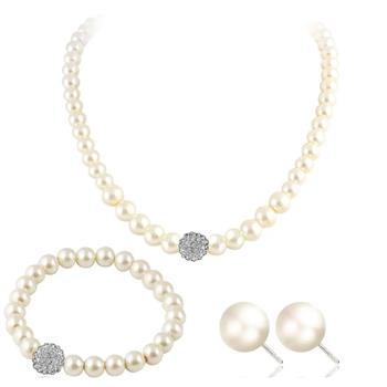 NO RESERVE Imitation Pearl Gold Plated Brass Necklace