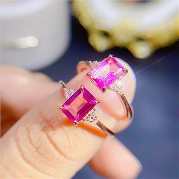 NO RESERVE Pink Topaz 925 Sterling Silver Ring