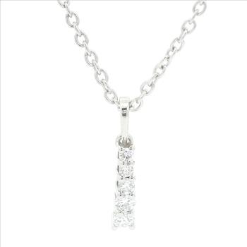 NO RESERVE0.25 Ct Round Lab Grown Diamond 925 Silver Pendant