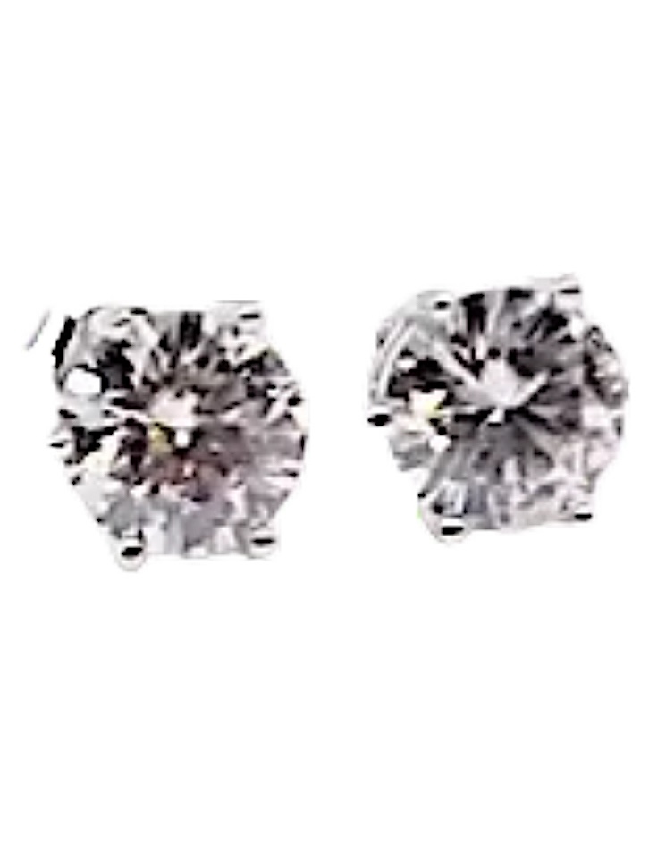 925 Sterling Silver Moissanite 2.0ct Stud Earrings