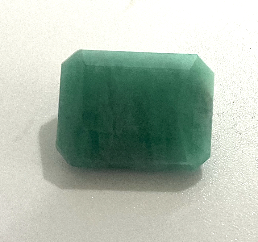 Natural Emerald Unmounted 16.7 Carat Emerald Cut Gemstone