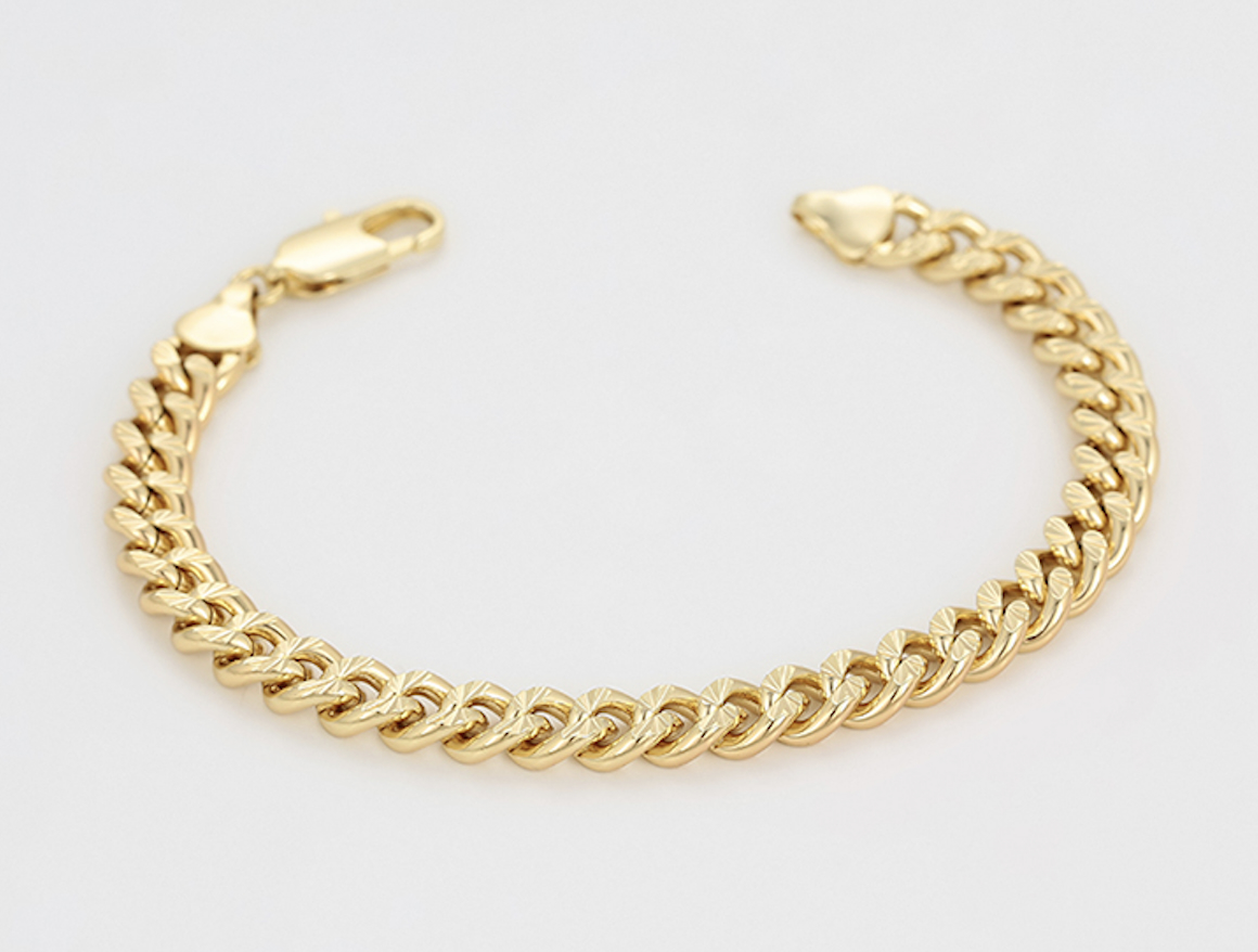 Cuban Link 7.0mm 18K Gold Plated Bracelet