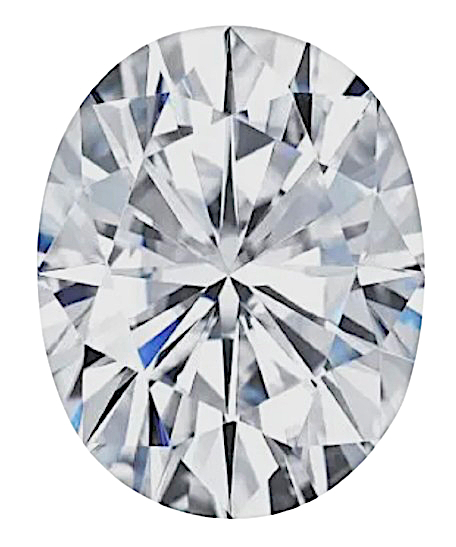 Moissanite Unmounted 1.0ct Oval Stone