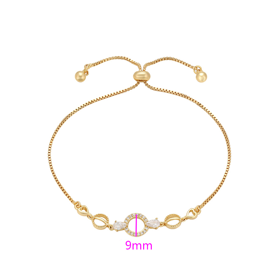 9.0mm 14K Gold Plated Pear Cut Bracelet