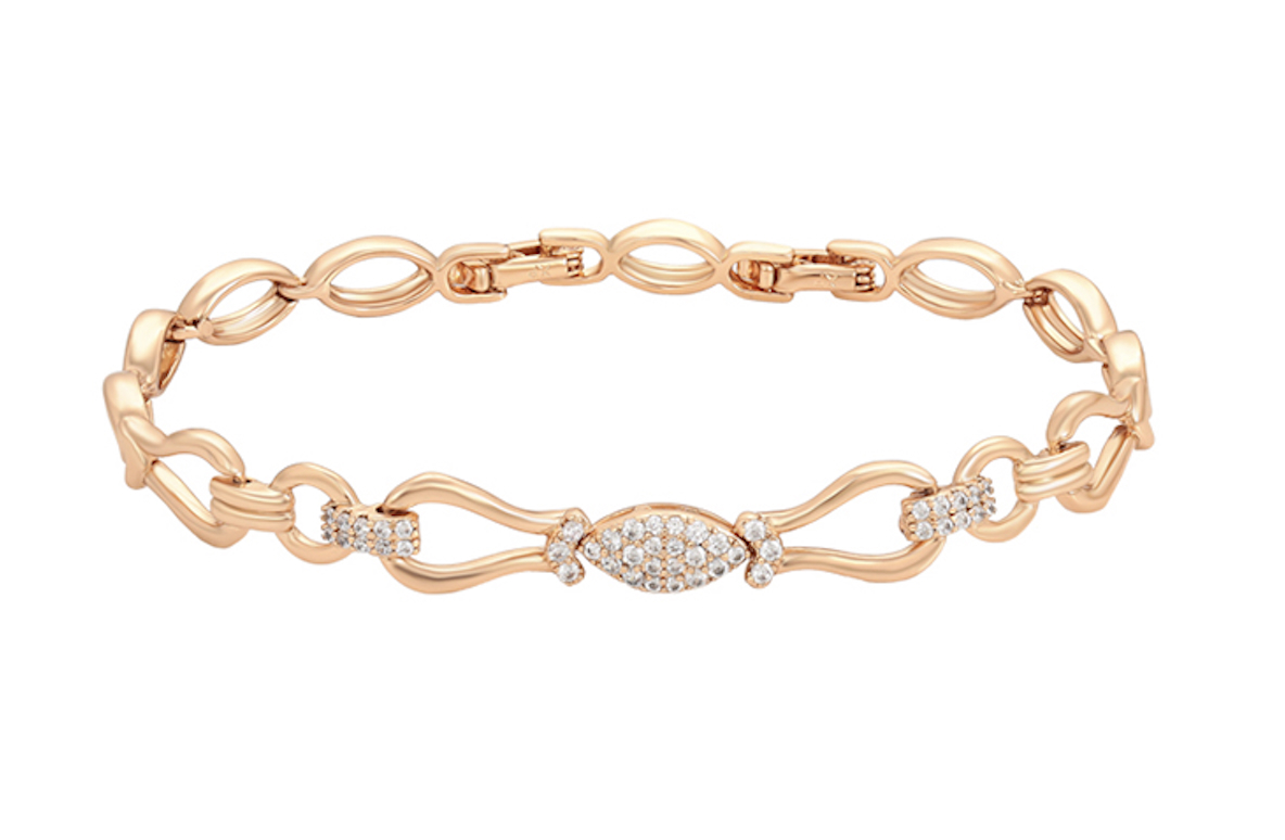 5.0mm 18K Gold Plated Marquise Bracelet