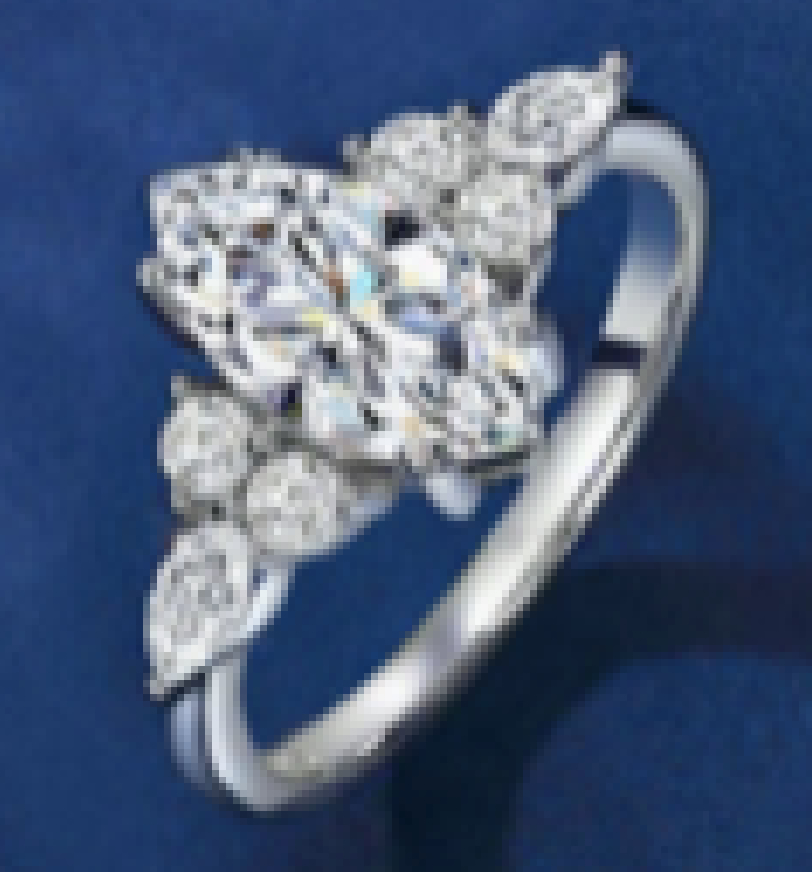 925 Sterling Silver Moissanite 2.0ct Marquise Cut Ring