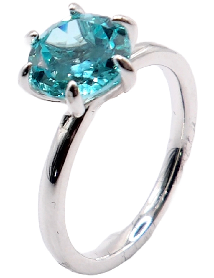 Lab Grown Parabia 3.14ct Solitaire Ring