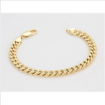 Cuban Link 7.0mm 14K Gold Plated Set