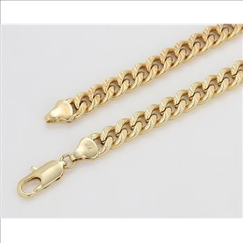 Cuban Link 7.0mm 14K Gold Plated Set