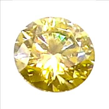 Moissanite Unmounted 3.0ct Lemon Yellow Round Stone