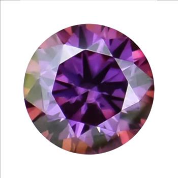 Moissanite Unmounted 4.0ct Amethyst Round Stone