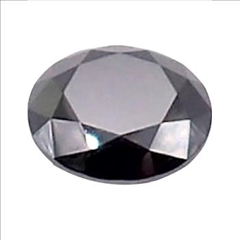 Moissanite Unmounted 4.0ct Black Round Stone