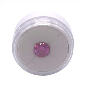 Moissanite Unmounted 1.0ct Amethyst Round Stone