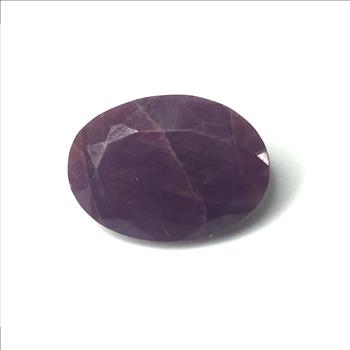 Natural Ruby Unmounted 12.6 Carat Oval Cut Gemstone 