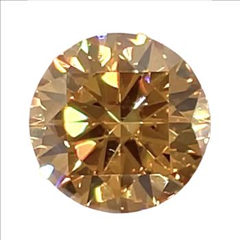 Moissanite Unmounted 3.0ct Champagne Round Stone