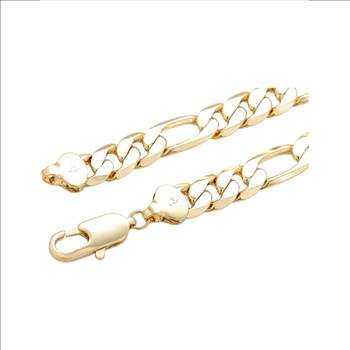 Cuban Link 9.0mm 14K Gold Plated Necklace