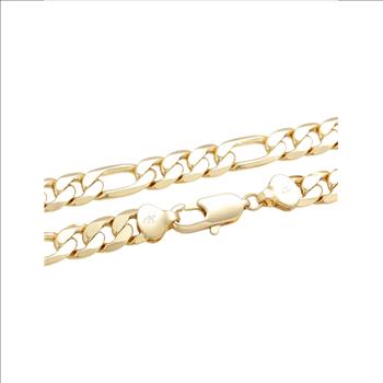 Cuban Link 9.0mm 14K Gold Plated Necklace
