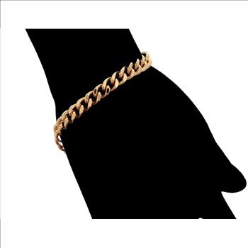 Cuban Link 7.0mm 18K Gold Plated Bracelet