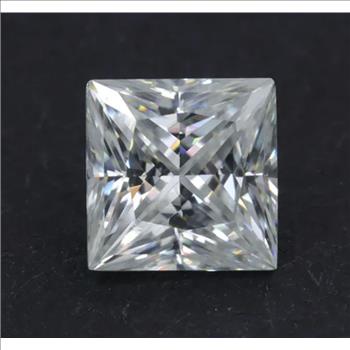 Moissanite Unmounted 1.0ct Princess Cut Stone