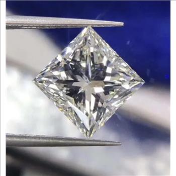 Moissanite Unmounted 1.0ct Princess Cut Stone