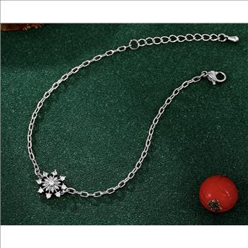 11.0mm Platinum Plated Starburst Bracelet