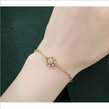 11.0mm 18K Gold Plated Starburst Bracelet