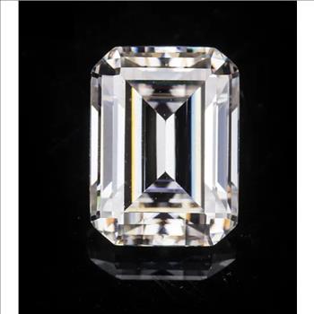 Moissanite Unmounted 4.0ct Emerald Cut Stone