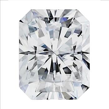 Moissanite Unmounted 4.0ct Emerald Cut Stone