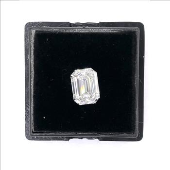 Moissanite Unmounted 4.0ct Emerald Cut Stone