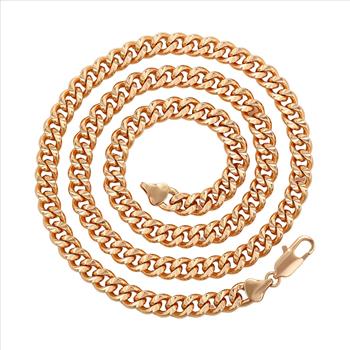 Cuban Link 7.0mm 18K Gold Plated Necklace