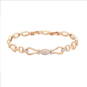 5.0mm 18K Gold Plated Marquise Bracelet