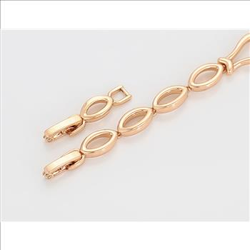 5.0mm 18K Gold Plated Marquise Bracelet