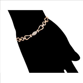 5.0mm 18K Gold Plated Marquise Bracelet