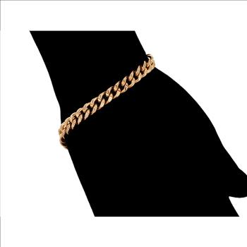 Cuban Link 7.0mm 18K Gold Plated Bracelet