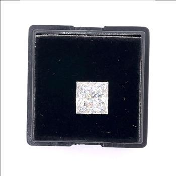 Moissanite Unmounted 1.0ct Princess Cut Stone